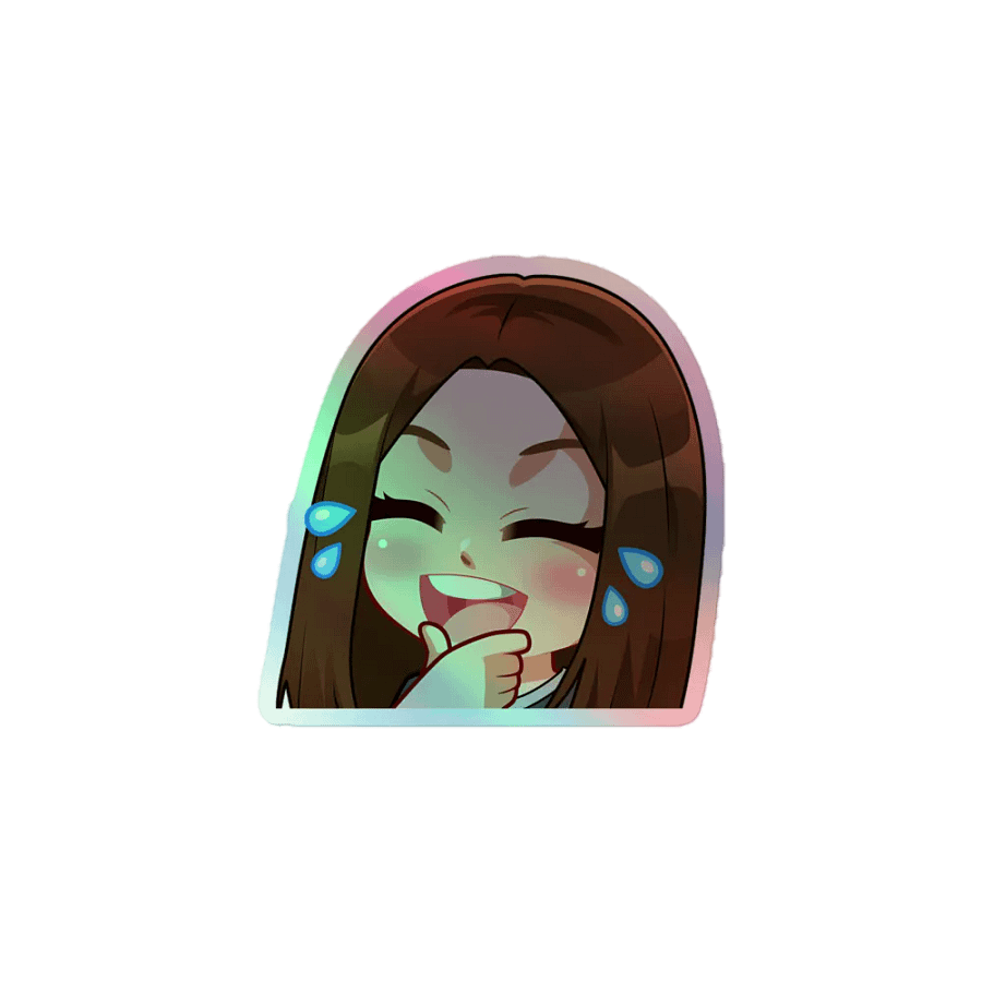 Lulz Emote Holographic Sticker product image (1)