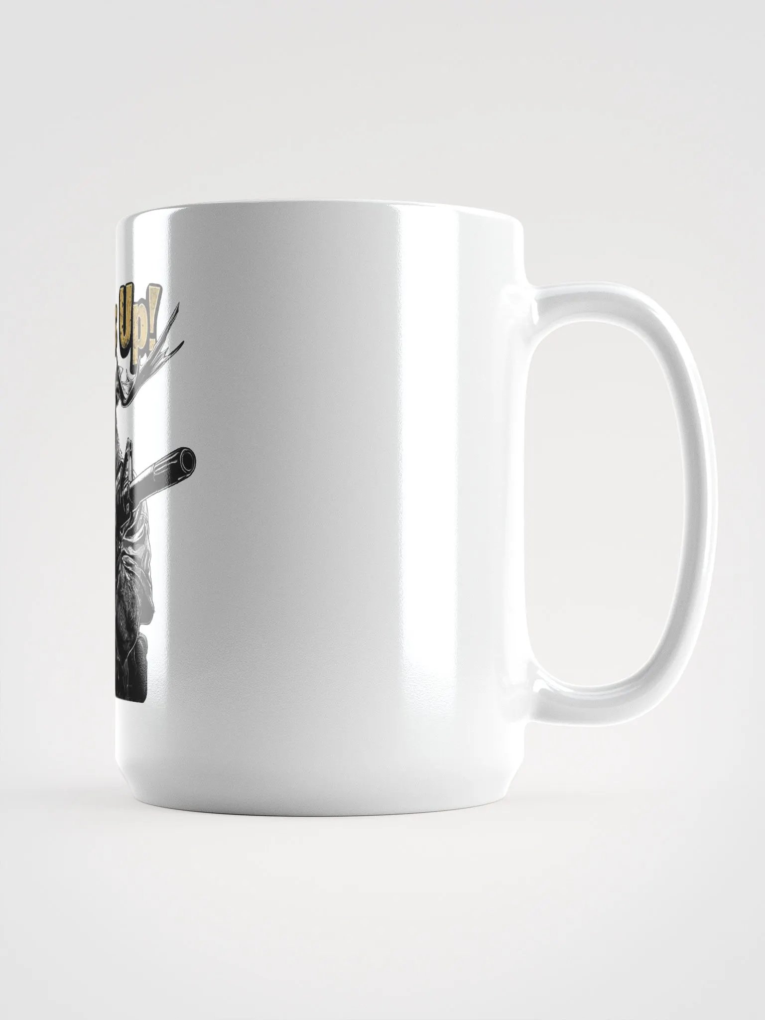 Antlers Up! Moose PMC Coffee Mug (White) product image (2)