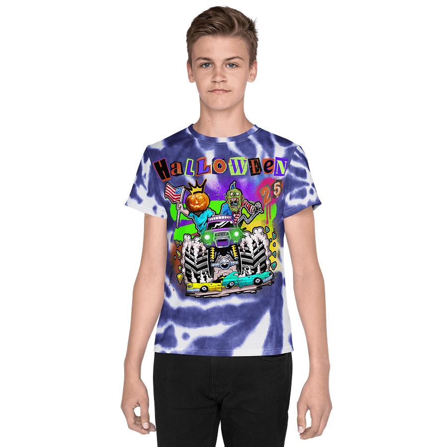 All-Over Print Youth Crew Neck T-Shirt - HALLOWEEN 25 product image (1)