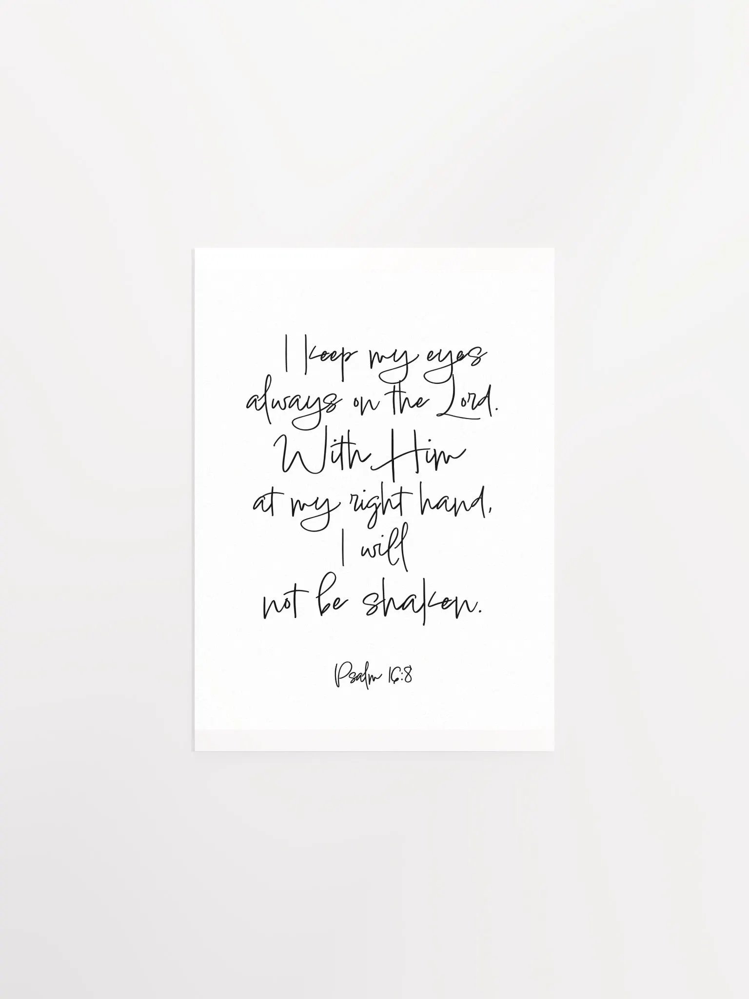I Will Not Be Shaken - Print product image (1)