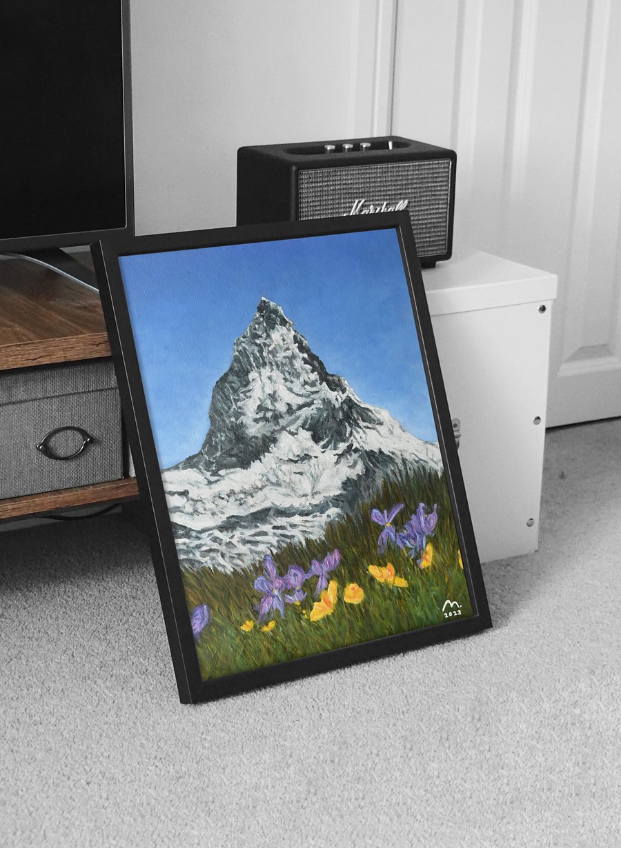 Dainty Flowers by the Matterhorn Art Print product image (4)