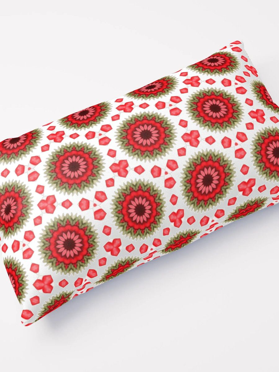 Red Green & White Daisy Pillow product image (4)