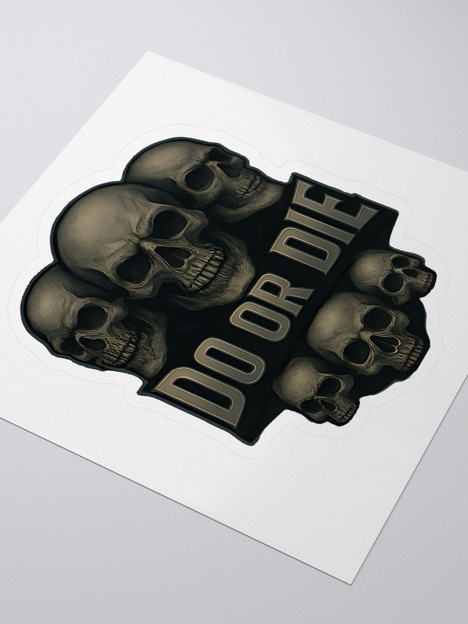 Symmetrical Skulls Kiss Cut Stickers product image (3)