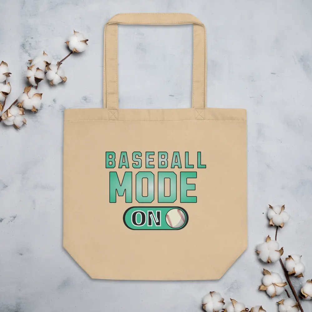 Baseball Mode On Eco-Friendly Tote Bag product image (3)