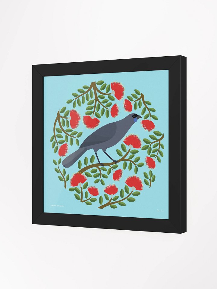 Kōkako in Pōhutukawa Framed Wall Art product image (19)