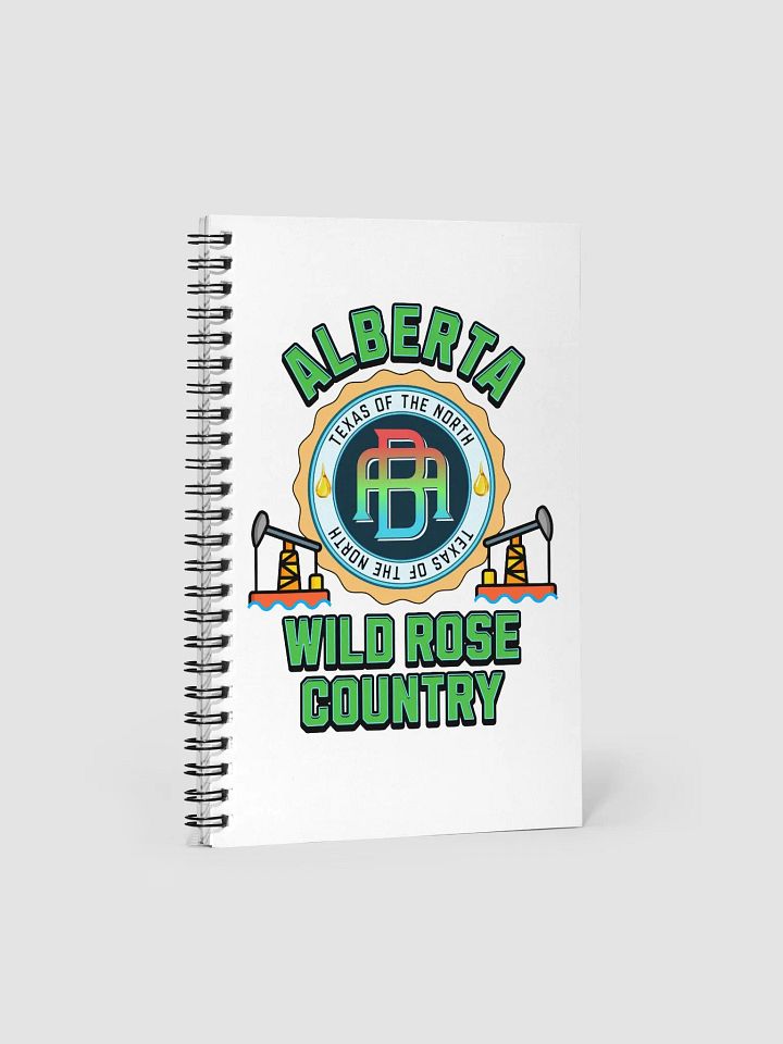 Alberta Wild Rose Country Spiral Notebook product image (1)