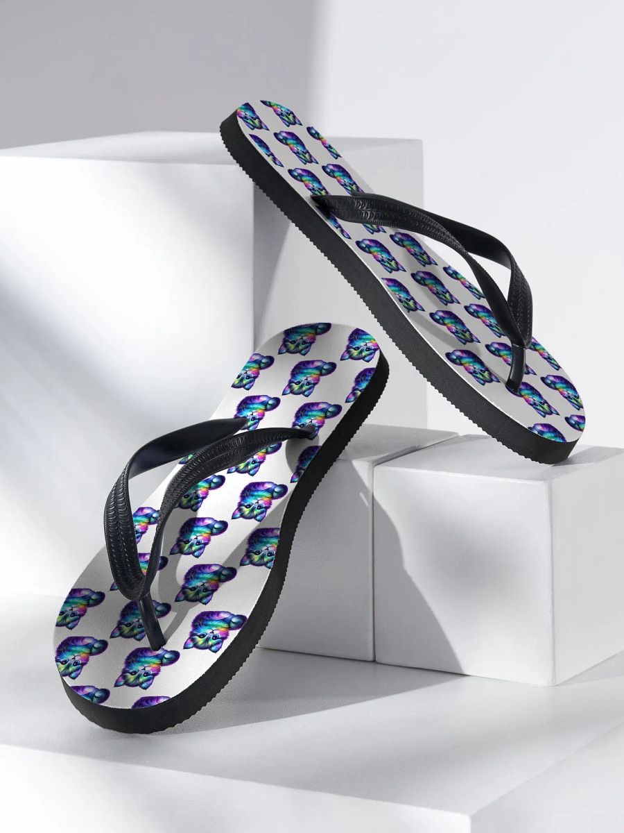 Colorful Kitty Flip Flops product image (3)