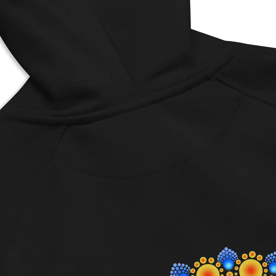 Orange Sunflower Mandala Unisex Eco Hoodie product image (8)