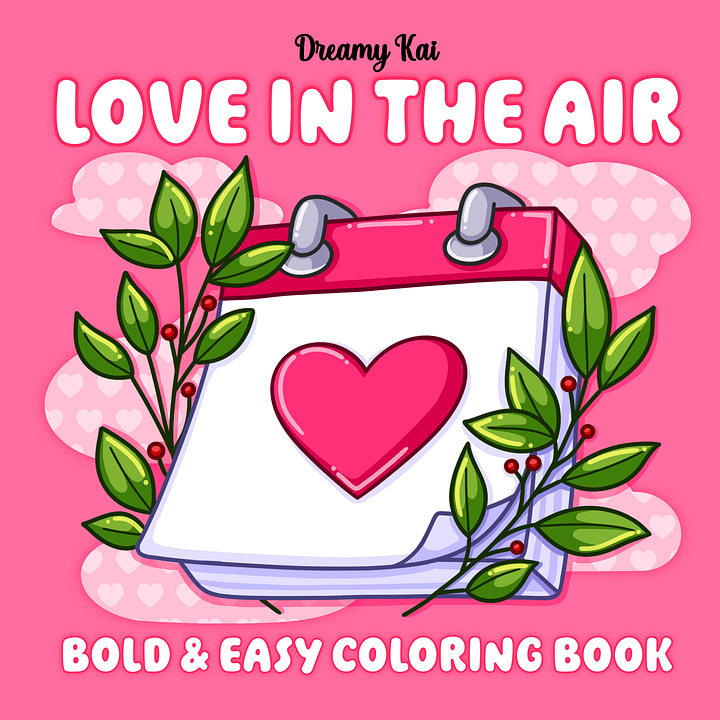 Digital Coloring Book - Love in the Air product image (1)