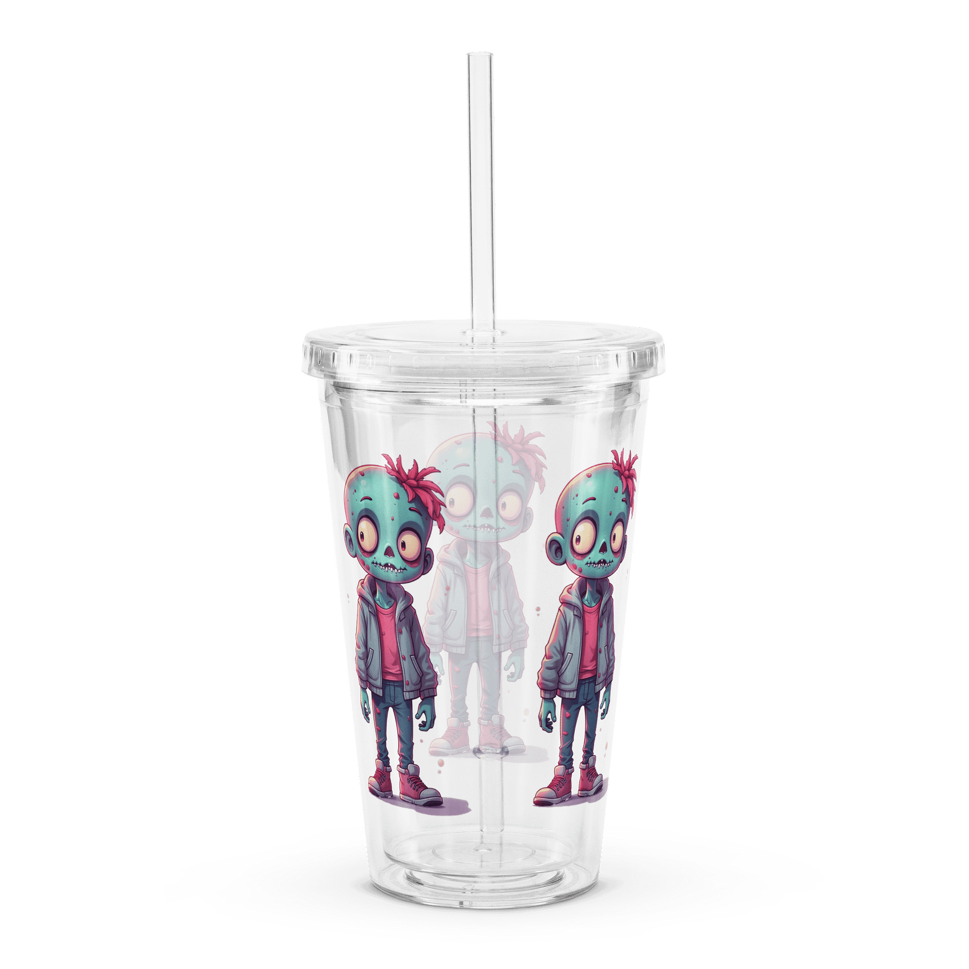 Dresden Mire Double Wall Clear Plastic Tumbler product image (2)