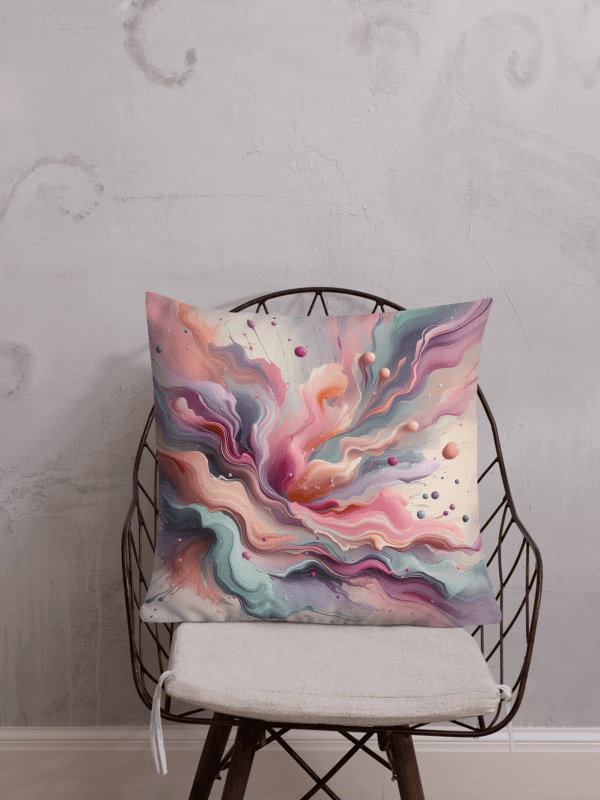 Vibrant Wave Premium Pillow | AI Design product image (1)
