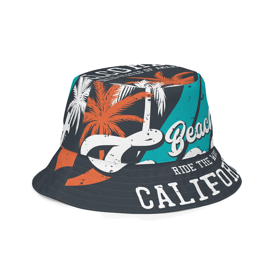 Reversible California Surf Bucket Hat – Bold Beach Style, Double-Sided Print product image (5)