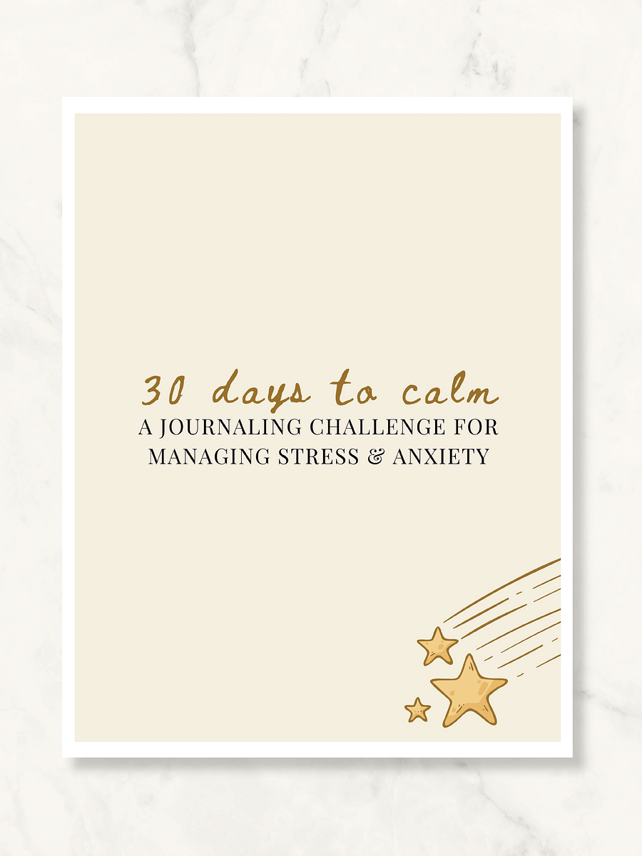 30-Day Stress and Anxiety Journaling Challenge product image (1)