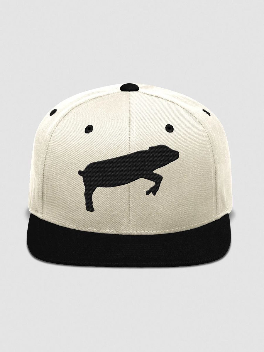 Leaping Pig Logo DARK (Yupoong Wool Blend Snapback Cap) product image (1)