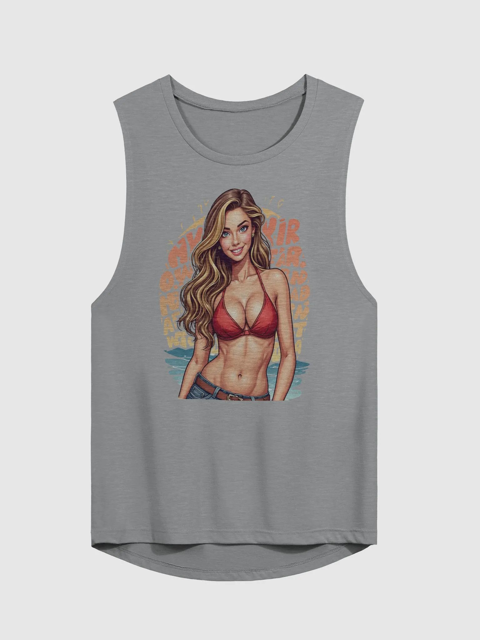Beach Babe Vibes Flowy Muscle Tank product image (5)