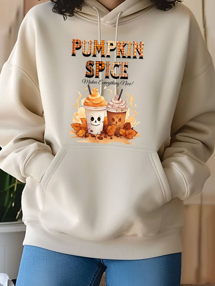 Pumpkin Spice Plaid Graphic Hoodie product image (25)