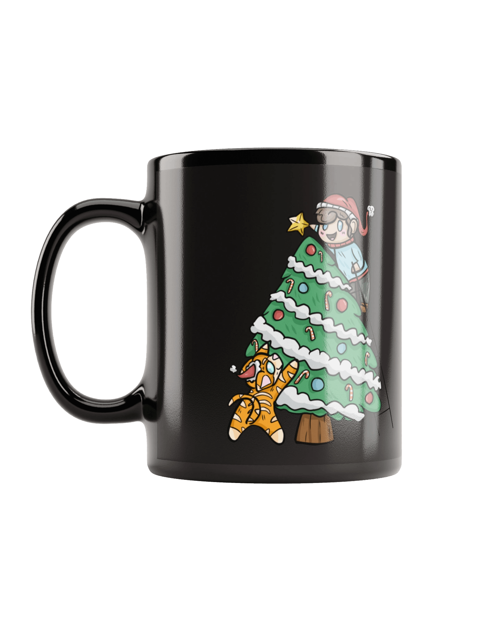 Arcade Warrior Tree Black Mug Christmas 2025 product image (3)