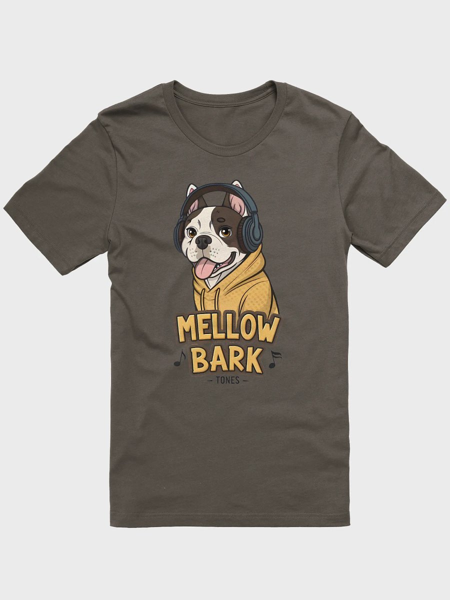 Mellow Bark Tones Dog Headphone T-Shirt product image (11)