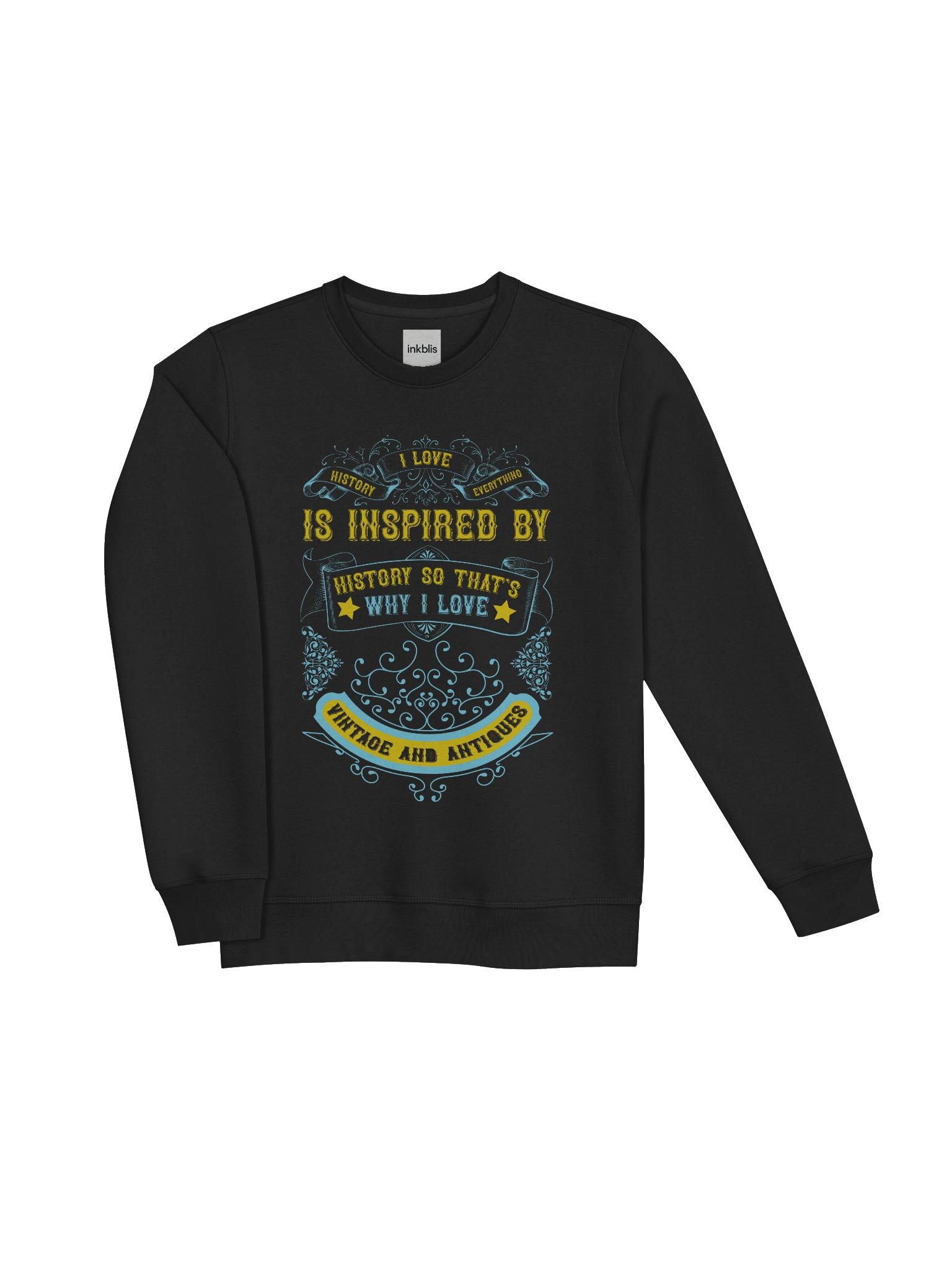 “Inspired by History – That’s Why I Love Vintage & Antiques” Sweatshirt product image (7)