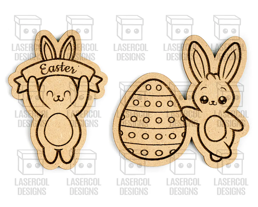 Easter Bunny Paint Kit DIY Cut Outs Set 3 - Laser Cut Files product image (7)