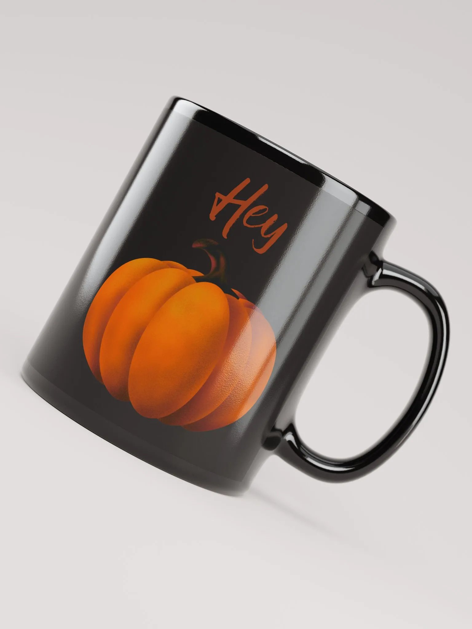 Hey Pumpkin! Black Glossy Mug product image (7)