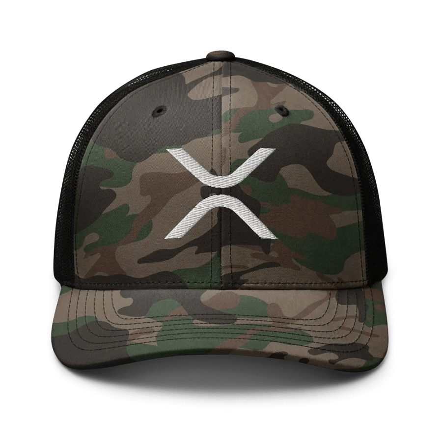 XRP Logo Embroidered Camo Hat product image (1)