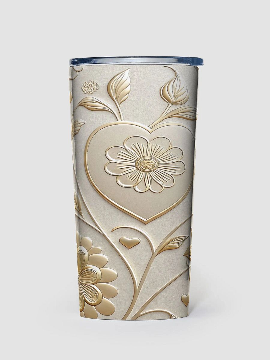 Luxury Elegant Floral Gold Tumbler product image (1)