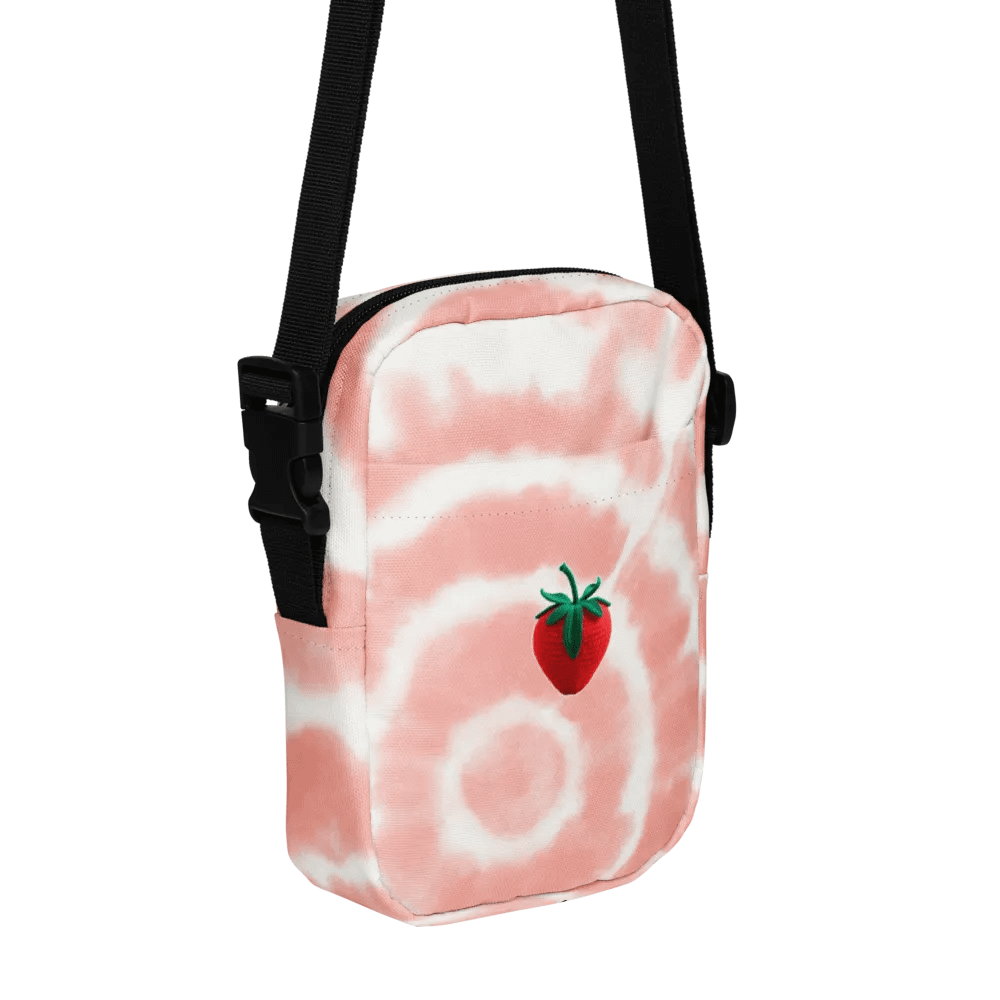 CozyAvocado Pink Texture Utility Crossbody Bag Strawberry #1 product image (5)