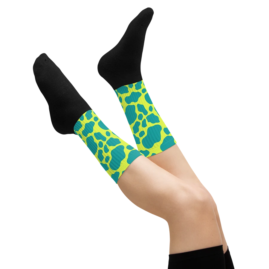 Cow Print Socks - Green product image (24)