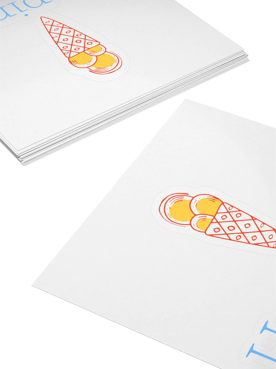 Happiness Scoops Kiss Cut Sticker product image (4)