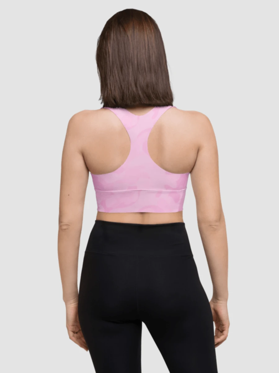 Longline Sports Bra - Light Pink Camo product image (4)