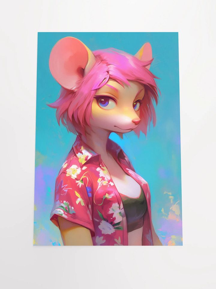 Whimsical Mouse-Character Matte Poster product image (1)