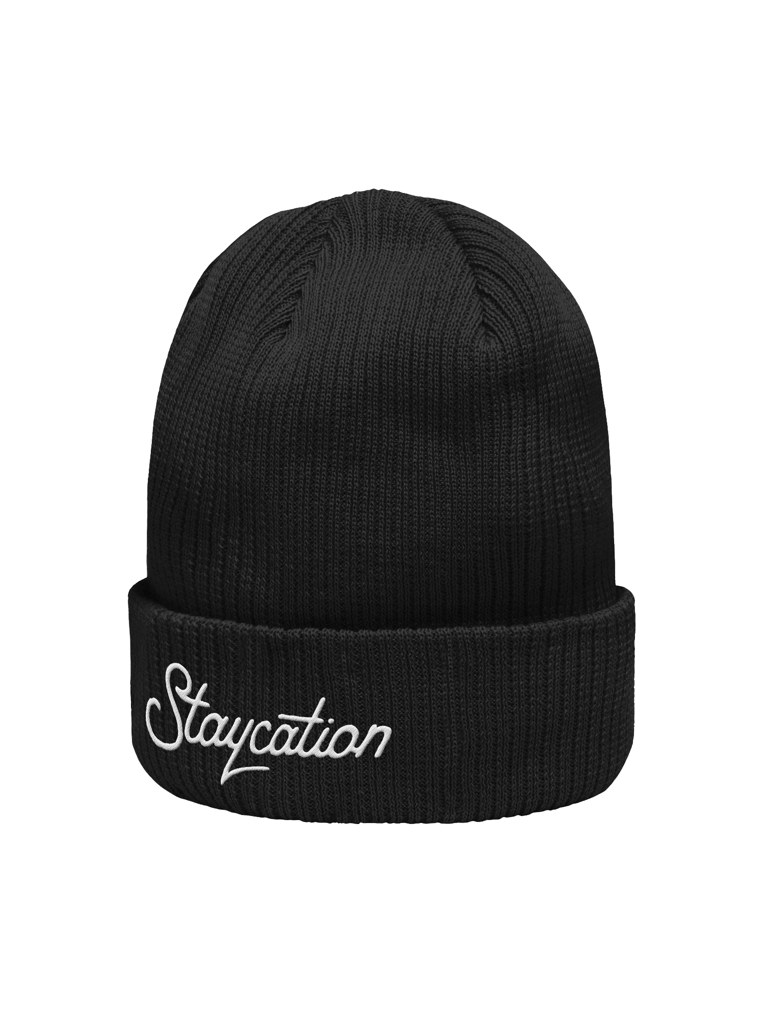 Staycation Organic Cotton Embroidered Beanie product image (2)