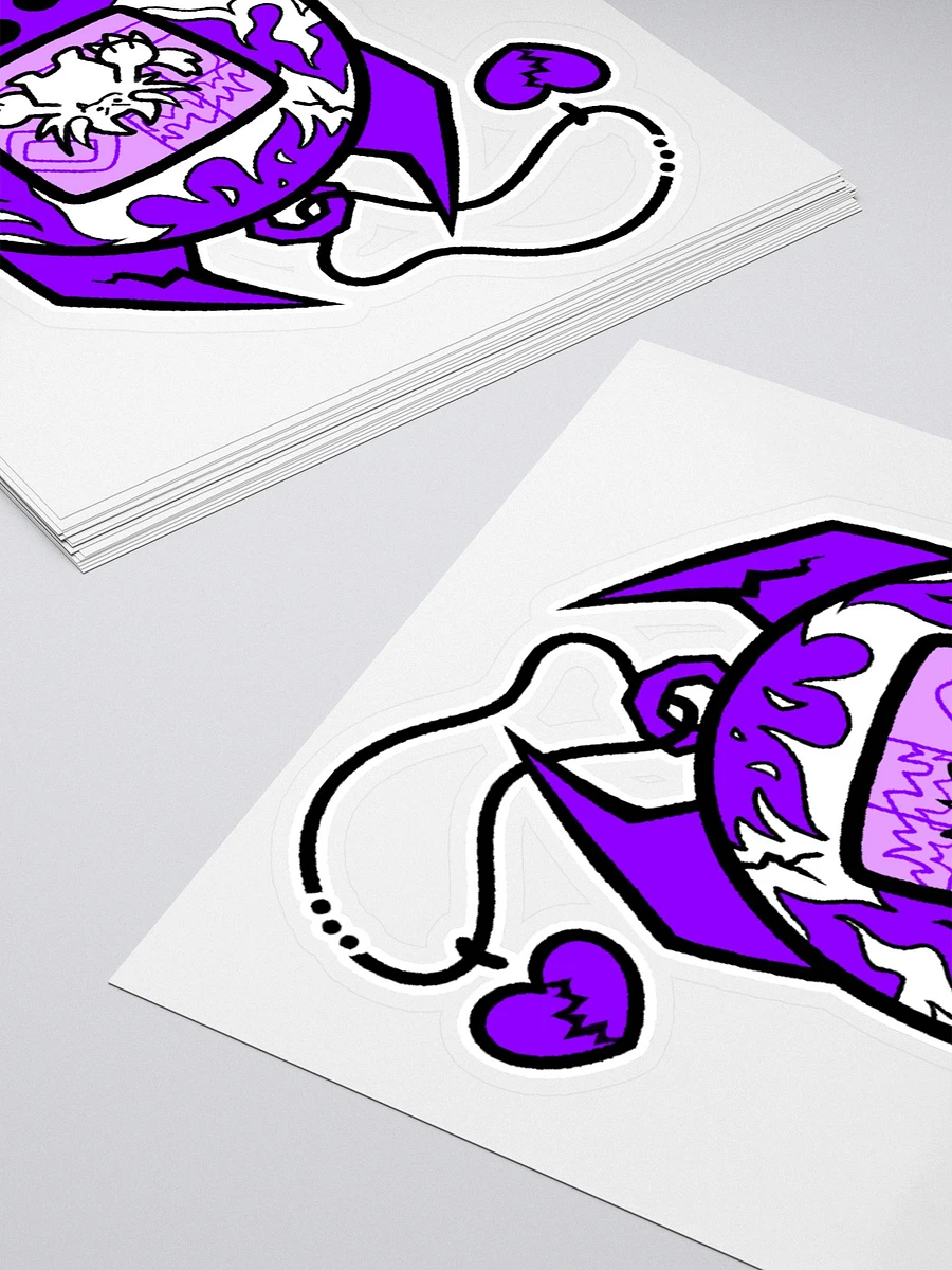 Heartbreaker Virtual Meow // Sticker - Purple 2 product image (4)