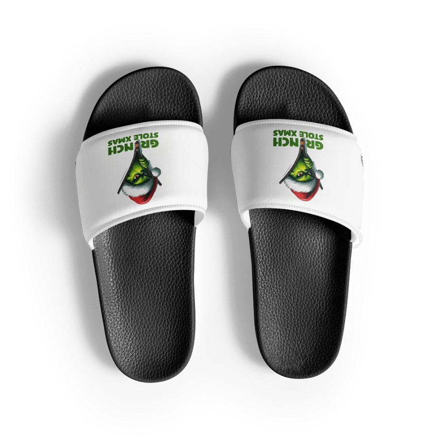 Odd Sox "Grinch Stole Xmas" Slide Slip-On Sandals. product image (3)