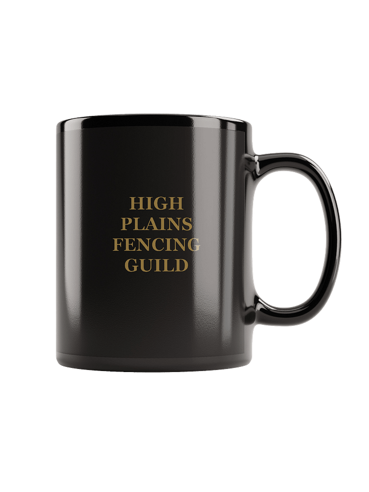 Black High Plains Fencing Guild Emblem Mug product image (2)