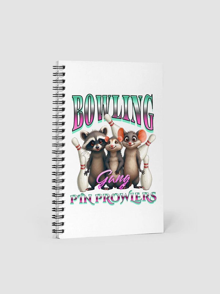 Bowling Gang Pin Prowlers Raccoon Spiral Notebook product image (2)