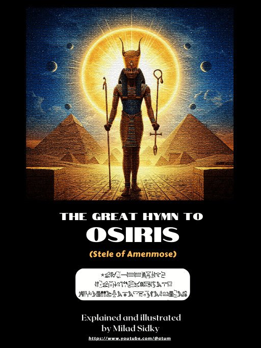 The Great Hymn To Osiris - Stele of Amenmose - with Hieroglyphic Text product image (1)