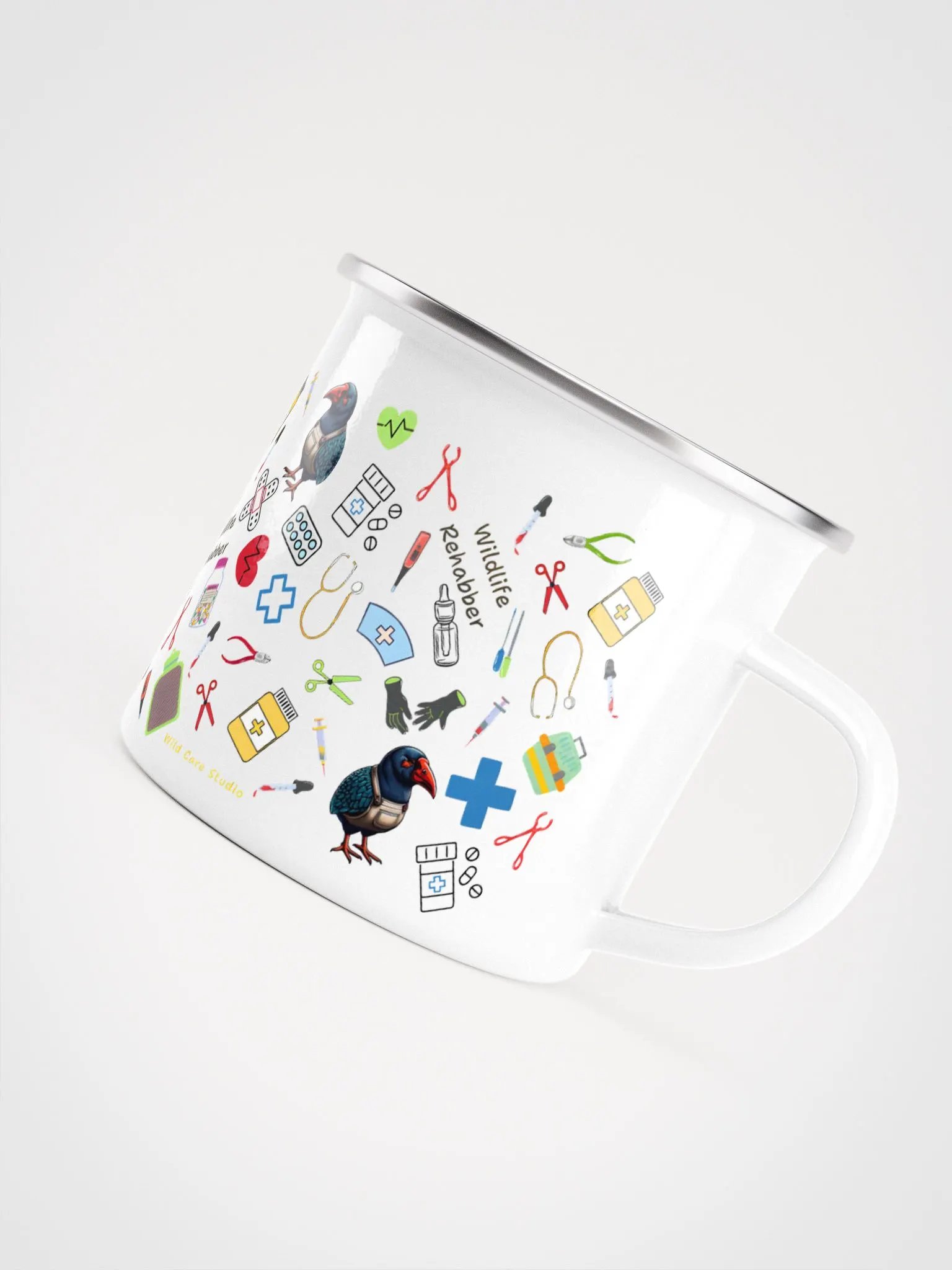 Wildlife Rehabber Takahe Adventure Essential Enamel Mug product image (5)