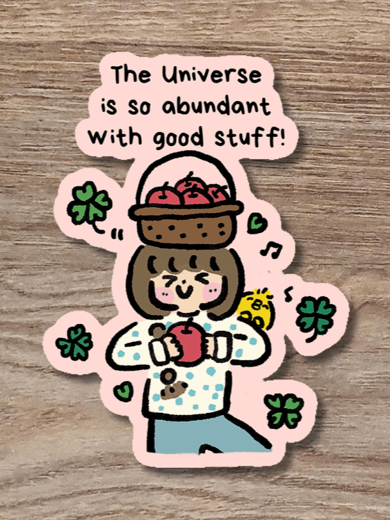 Abundant Universe | Positivity Glitter Sticker product image (1)
