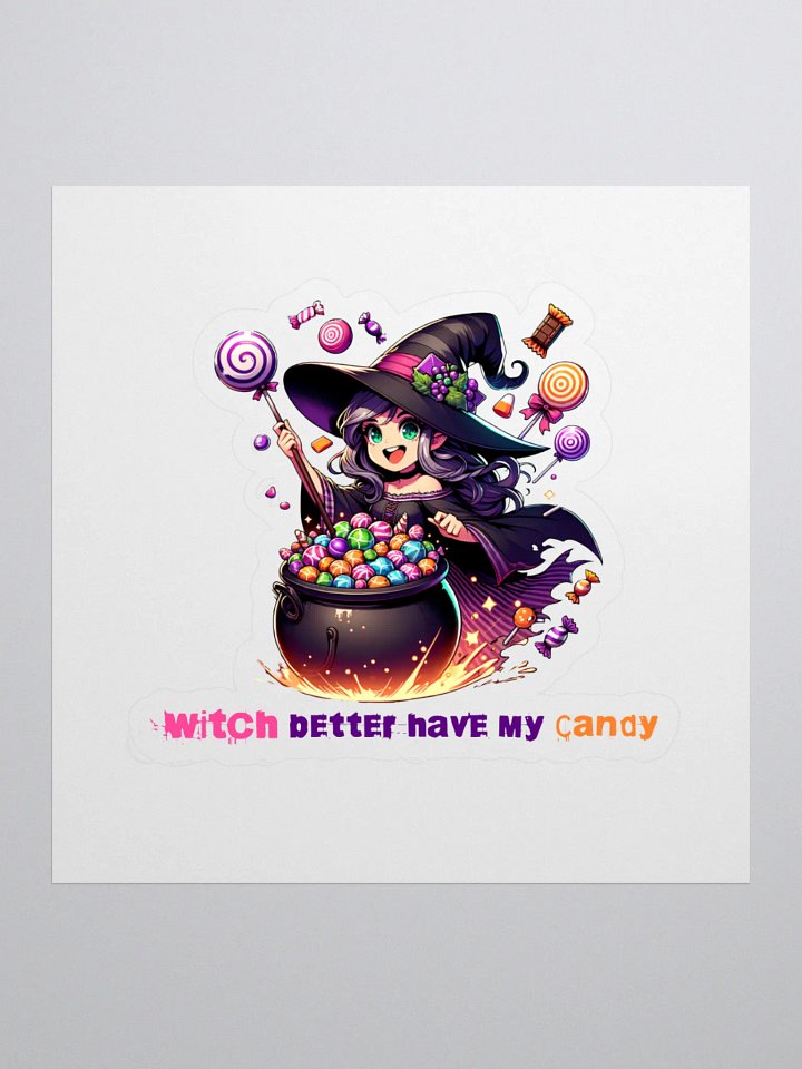 Whimsical Witch Kiss Cut Stickers product image (1)