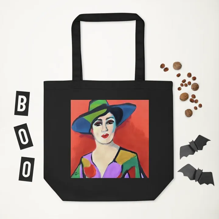 Donna with Hat Eco-Friendly Tote Bag product image (2)
