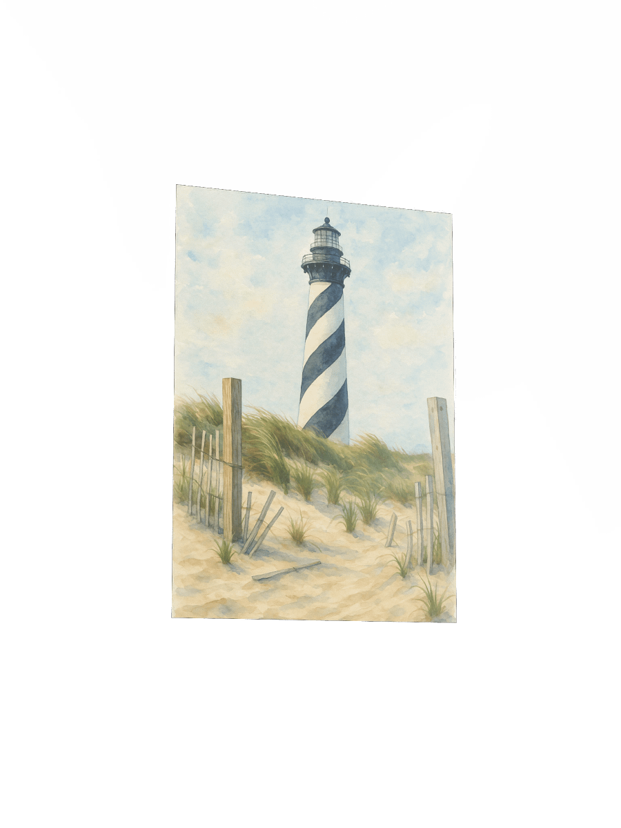 Cape Hatteras Lighthouse Watercolor Poster product image (24)
