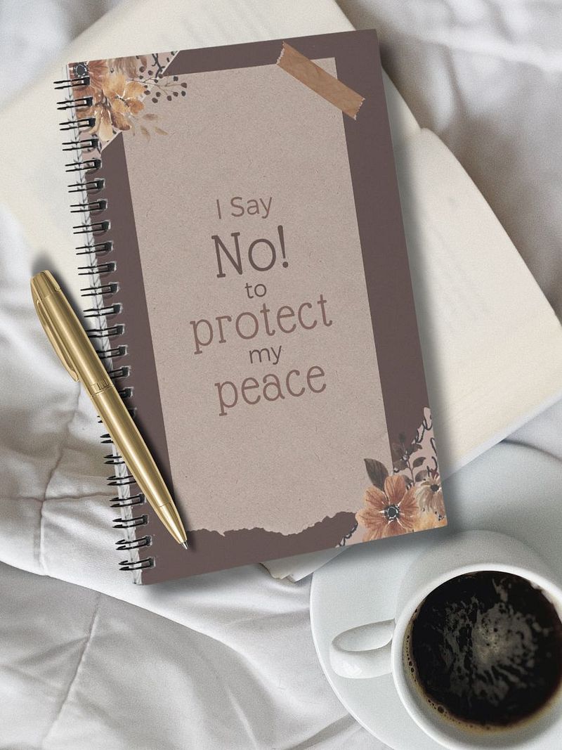 I Say NO To Protect Peace - Emotional Boundaries Journal Notebook