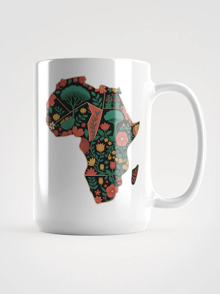 Map of Africa Floral Flower Design Mug product image (1)