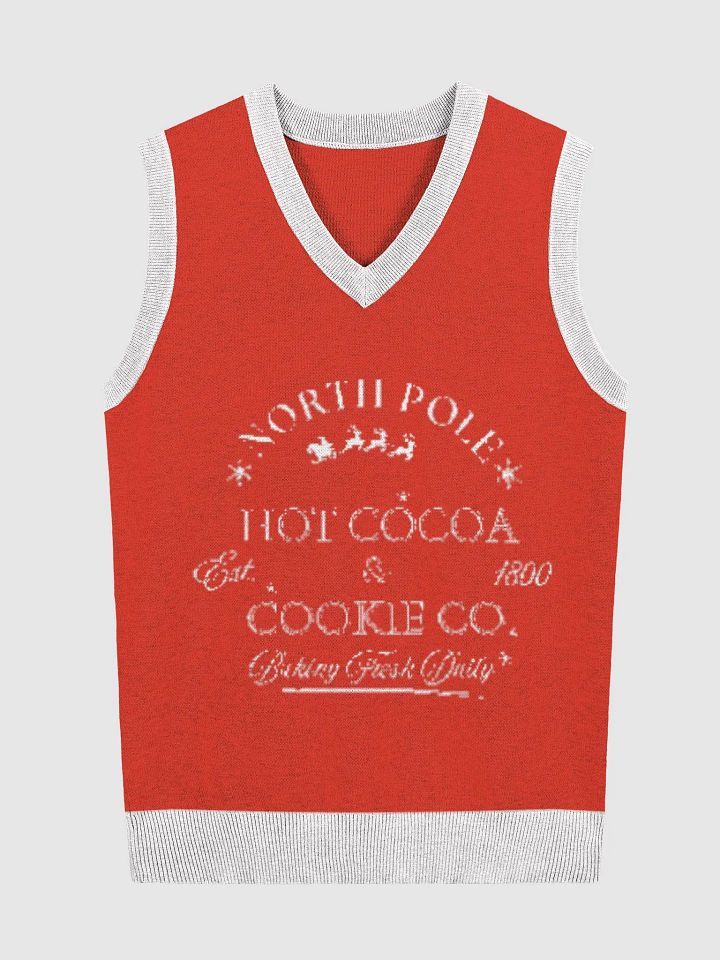 North Pole Christmas Jacquard V-Neck Vest 🎄 product image (1)