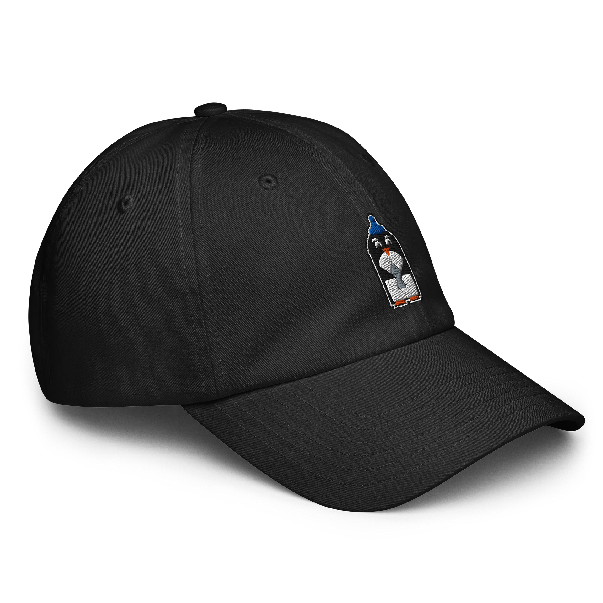 Geometric Penguin With A Fish Dad Hat product image (3)