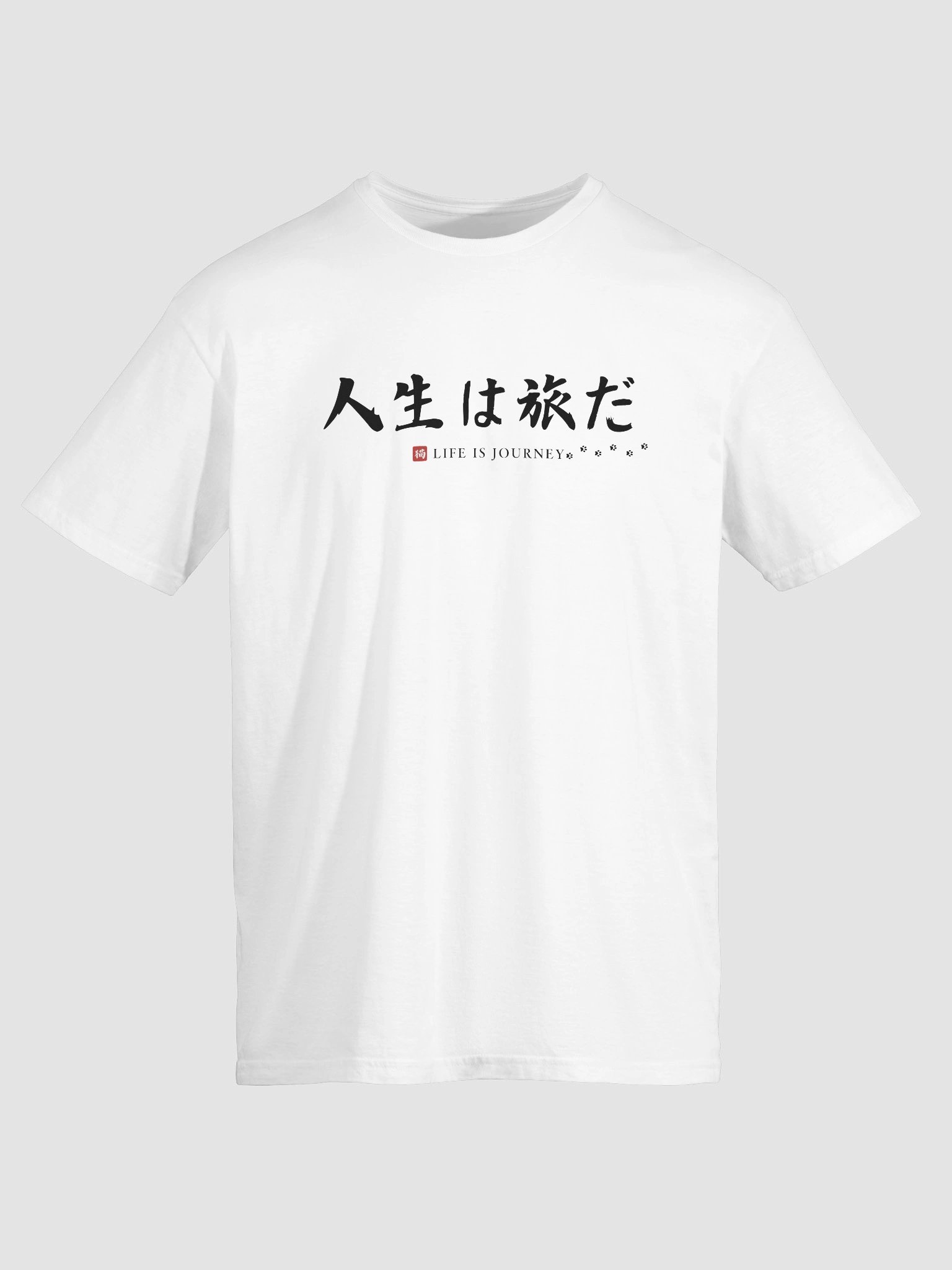Chani Japan | Life is Journey Short Sleeve Shirt White Unisex product image (5)