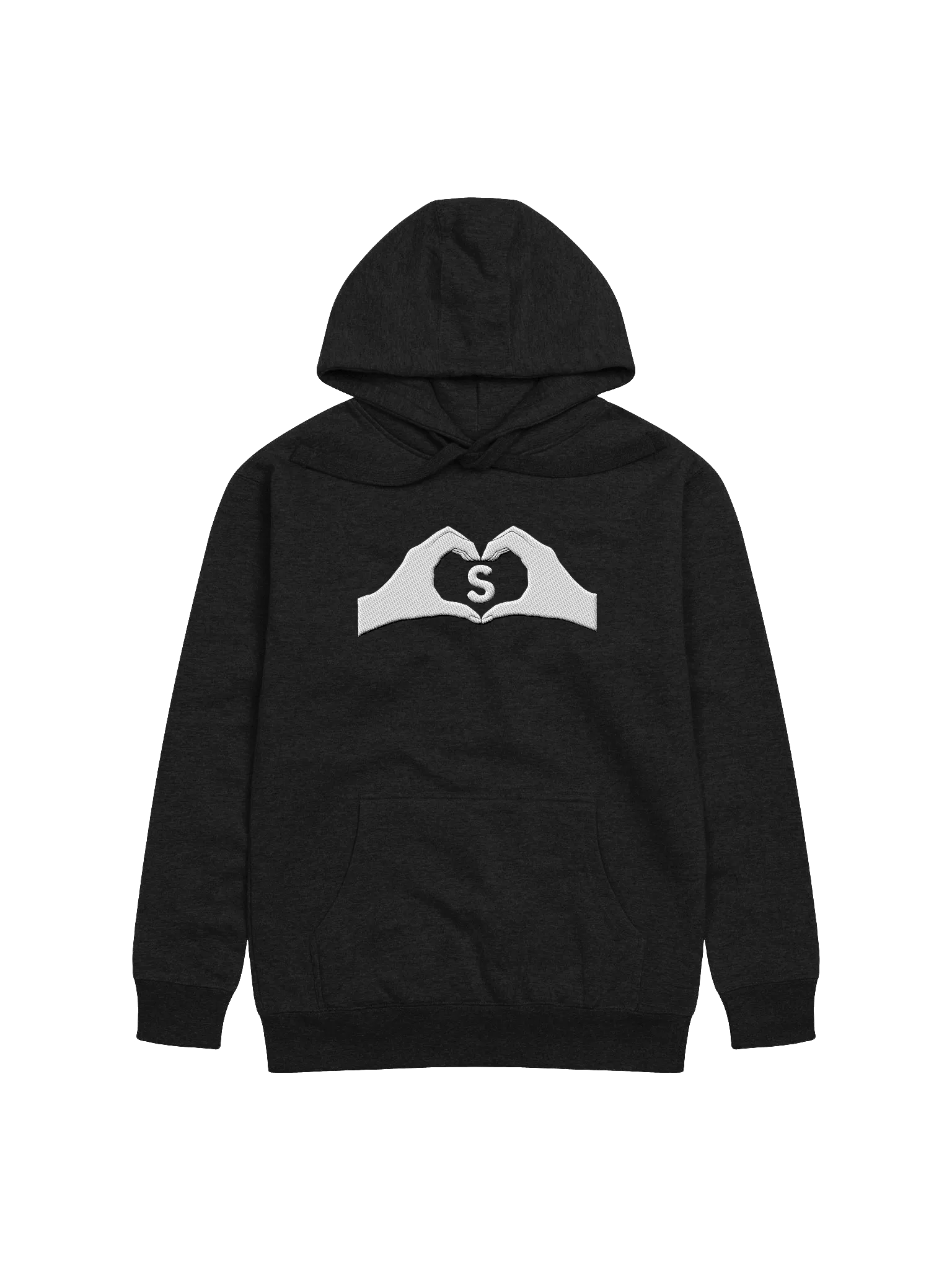 Heartfelt Love "S" Embroidered Unisex Premium Hoodie product image (1)