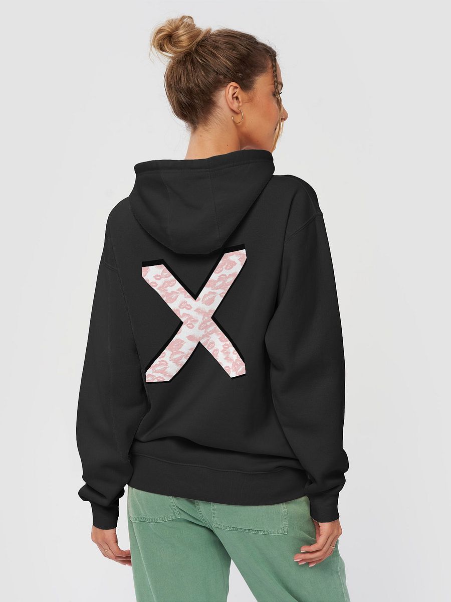 White X Pink Lipstick Kisses Hoodie product image (27)